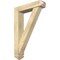 Ekena Millwork Traditional Arts and Crafts Rough Sawn Bracket w/ Offset Brace, Douglas Fir, 6"W x 26"D x 38"H BKT0604X26X38TRA03RDF - alternate 1